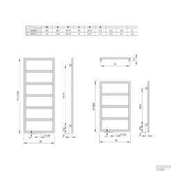 Designradiator Sapho Denali 55x133.6 Cm 411W Antraciet -Sealkin Badkamermeubilair Winkel dn613a designradiator sapho denali 55x133.6 cm 411w antraciet 4