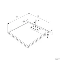 Douchebak Allibert Terreno Vierkant Inbouw Polybeton 90x90 Cm Bazalt Zwart -Sealkin Badkamermeubilair Winkel douchebak allibert terreno vierkant inbouw polybeton 90x90 cm zwart tech