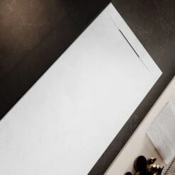 Douchebak Boss & Wessing Talpo 120x90x3 Cm Composietsteen Mat Wit -Sealkin Badkamermeubilair Winkel douchebak boss wessing talpo 120x90x3 cm douchebak sfeer