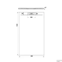 Douchebak + Sifon Allibert Rectangle 140x80 Cm Mat Blauw Balt -Sealkin Badkamermeubilair Winkel douchebak sifon allibert rectangle 140x80 cm mat wit tech 2