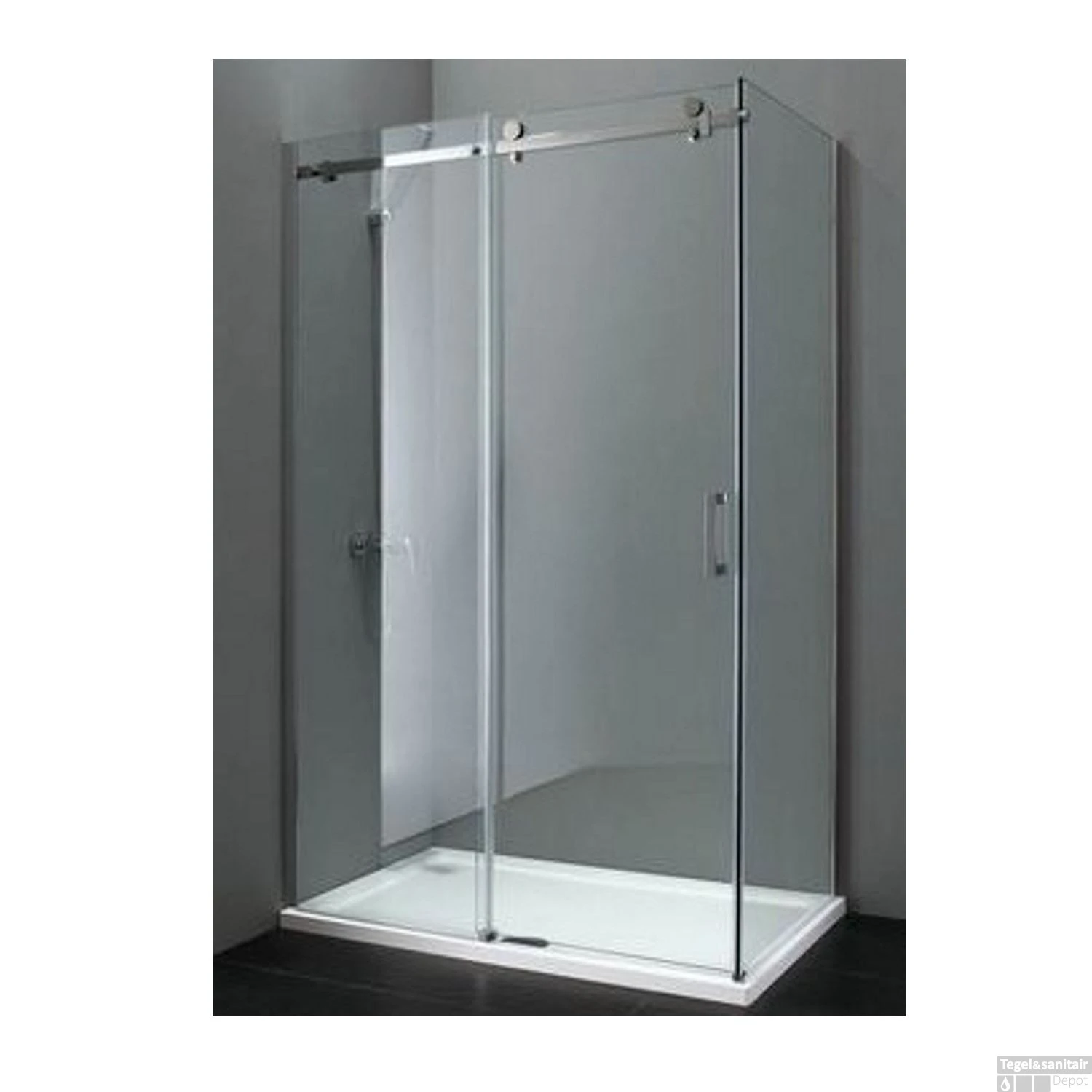 Douchecabine Sanilux Fleur Met Schuifdeur En Vaste Wand (verschillende Opties) 5 Douchecabine Sanilux Fleur Met Schuifdeur En Vaste Wand (verschillende Opties) - Afbeelding 3