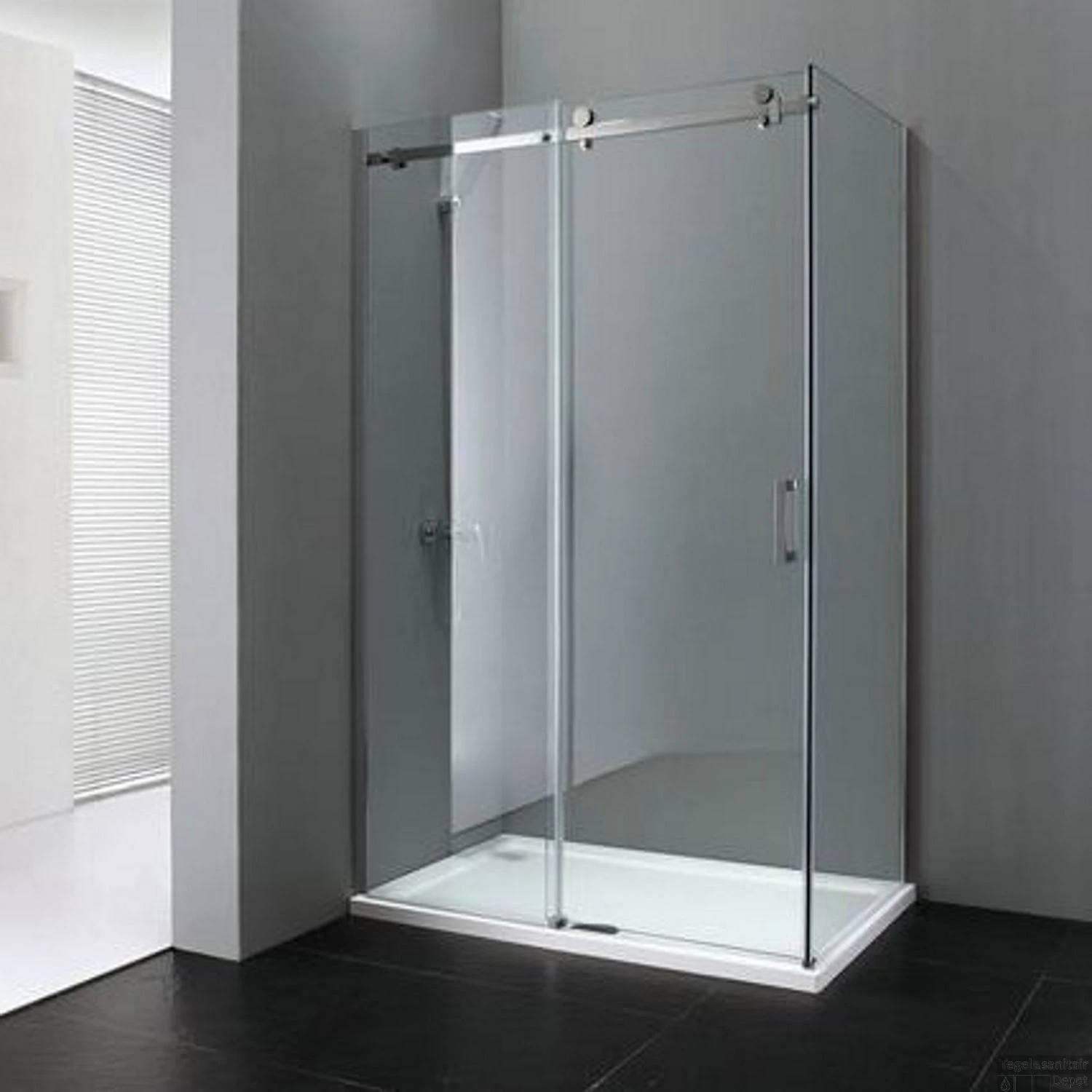 Douchecabine Sanilux Fleur Met Schuifdeur En Vaste Wand (verschillende Opties) 3 Douchecabine Sanilux Fleur Met Schuifdeur En Vaste Wand (verschillende Opties)