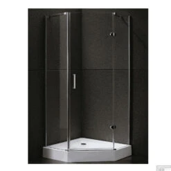 Douchecabine Sanilux Joëlle Vijfhoek 1 Deur 90x90cm 8mm -Sealkin Badkamermeubilair Winkel douchecabine sanilux joelle vijfhoek 5309 shop