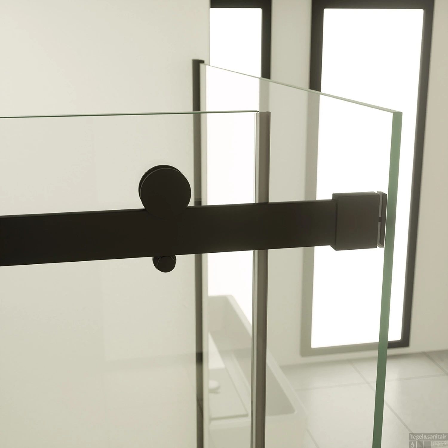 BWS Douchecabine | Supreme | Rechthoek 100x80cm | Nano Coating | Mat Zwart Profiel - Afbeelding 2