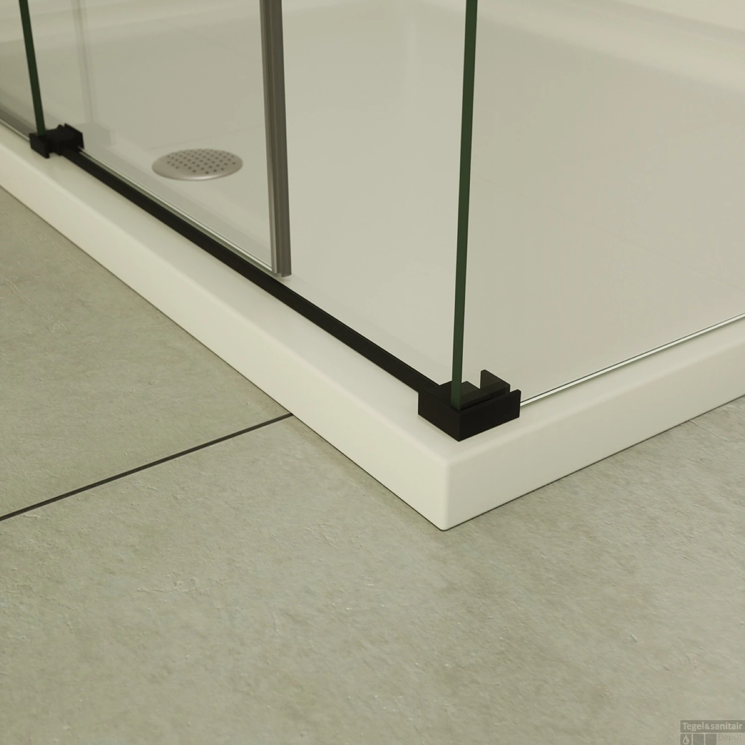 BWS Douchecabine | Supreme | Rechthoek 100x80cm | Nano Coating | Mat Zwart Profiel - Afbeelding 6