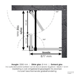 Douchecabine Compleet Just Creating Profielloos 3-Delig Dubbel Draaibaar 90x100 Cm Goud -Sealkin Badkamermeubilair Winkel douchecabine compleet just creating 90x100 tech 1