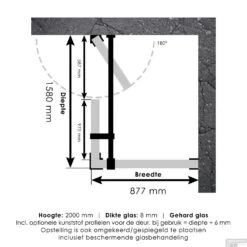 Douchecabine Compleet Just Creating Profielloos 3-Delig 90x160 Cm Goud -Sealkin Badkamermeubilair Winkel douchecabine compleet just creating 90x160 tech