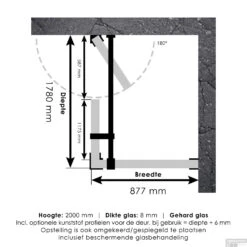 Douchecabine Compleet Just Creating Profielloos 3-Delig 90x180 Cm Goud -Sealkin Badkamermeubilair Winkel douchecabine compleet just creating 90x180 tech