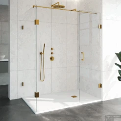 Douchecabine Compleet Just Creating Profielloos 3-Delig 100x160 Cm Goud