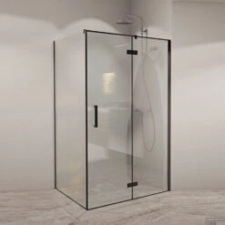 Douchecabine Boss & Wessing PC NIZ 70x... Cm 8mm Veiligheidsglas NANO Coating Mat Zwart