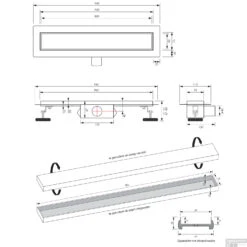 Douchegoot Brauer Zero RVS Inclusief Vloerflens 90x7 Cm Tegelinlegrooster Omkeerbaar -Sealkin Badkamermeubilair Winkel douchegoot brauer rvs inclusief vloerflens 90x7 cm zero tegelinlegrooster omkeerbaar tec