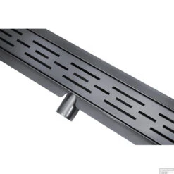 Douchegoot Wiesbaden Met Flens 70x7cm 6.7cm Diep Gunmetal -Sealkin Badkamermeubilair Winkel douchegoot wiesbaden met flens 70x7cm 6.7cm diep gunmetal 3