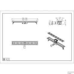 Douchegoot Wiesbaden Met Flens 70x7cm 6.7cm Diep Gunmetal -Sealkin Badkamermeubilair Winkel douchegoot wiesbaden met flens 70x7cm 6.7cm diep gunmetal tech