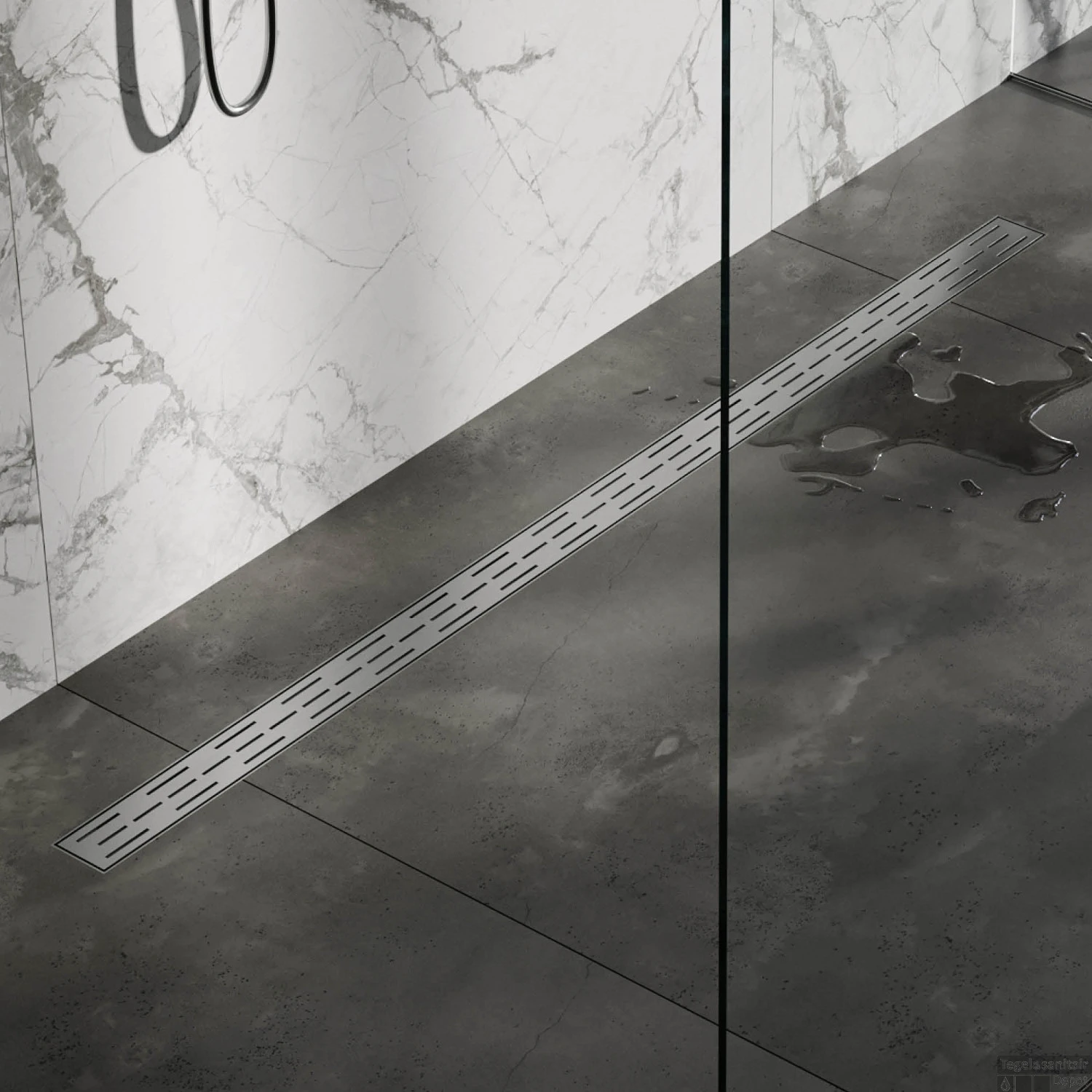 Douchegootrooster Brauer StanGrid RVS Standaard Tbv Douchegoot STD/W/PS 140x7 Cm 4 Douchegootrooster Brauer StanGrid RVS Standaard Tbv Douchegoot STD/W/PS 140x7 Cm - Afbeelding 2