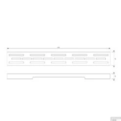 Douchegootrooster Brauer StanGrid RVS Standaard Tbv Douchegoot STD/W/PS 50x7 Cm -Sealkin Badkamermeubilair Winkel douchegootrooster brauer rvs standaard tbv douchegoot std w ps 50x7 cm tec
