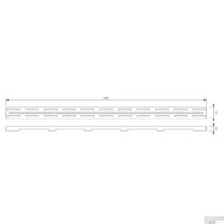 Douchegootrooster Brauer StanGrid Zwart Standaard Tbv Douchegoot STD/W/PS 110x7 Cm -Sealkin Badkamermeubilair Winkel douchegootrooster brauer zwart standaard tbv douchegoot std w ps 110x7 cm tec