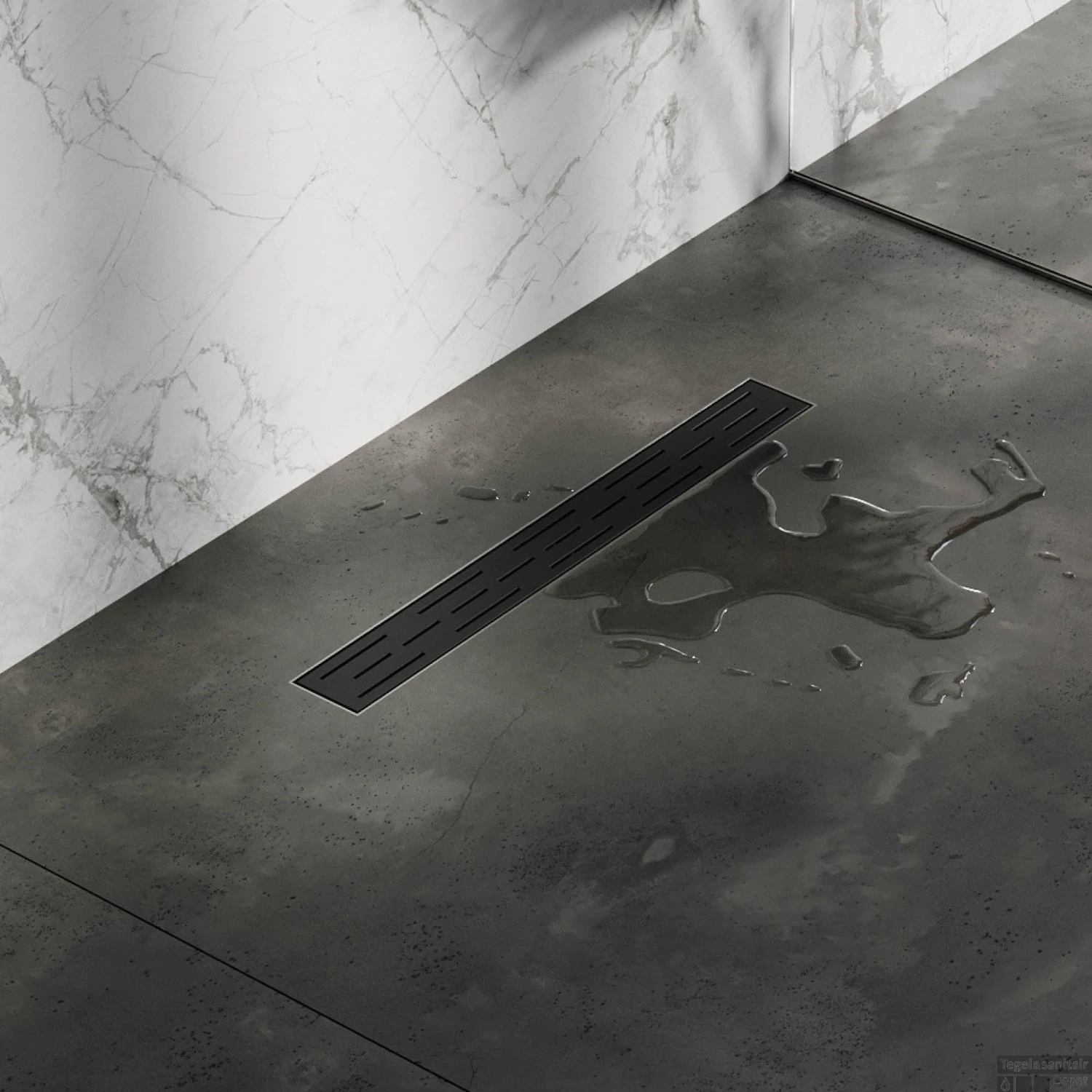 Douchegootrooster Brauer StanGrid Zwart Standaard Tbv Douchegoot STD/W/PS 50x7 Cm 4 Douchegootrooster Brauer StanGrid Zwart Standaard Tbv Douchegoot STD/W/PS 50x7 Cm - Afbeelding 2