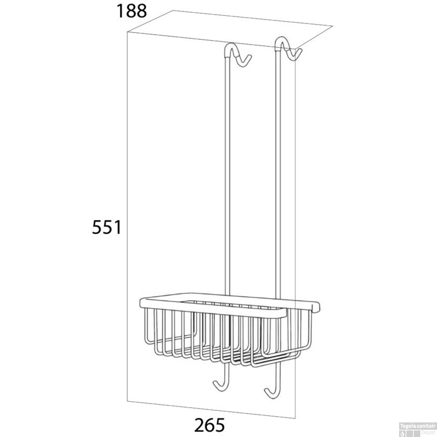 Douchekorf Tiger Exquisit Chroom 9 Douchekorf Tiger Exquisit Chroom - Afbeelding 7