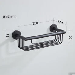 Doucherek Boss & Wessing Nero Shampoo Houder Mat Zwart -Sealkin Badkamermeubilair Winkel doucherek boss wessing nero shampoo houder mat zwart tech