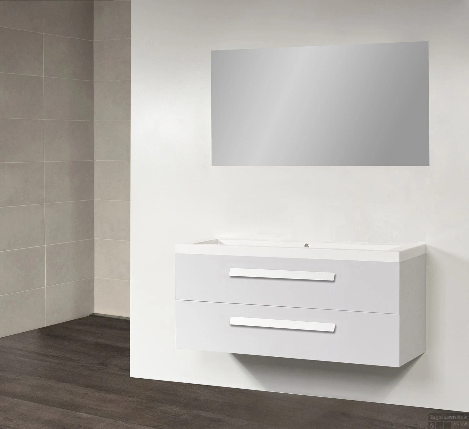 Wastafelblad Exclusive Line 120-2 Foggia 0 Kraangaten 4 Wastafelblad Exclusive Line 120-2 Foggia 0 Kraangaten - Afbeelding 2