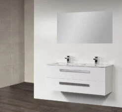 Wastafelblad Keramiek Pisa 120 2 Kraangaten 15 Wastafelblad Keramiek Pisa 120 2 Kraangaten -Sealkin Badkamermeubilair Winkel dsc04587