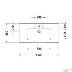 Duravit ME By Starck Meubelwastafel 103x49x17.5 Cm Keramiek Glanzend Wit -Sealkin Badkamermeubilair Winkel duravit me by starck meubelwastafel 103x49x17.5 cm keramiek glanzend wit tech