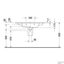 Duravit ME By Starck Meubelwastafel 103x49x17.5 Cm Keramiek Glanzend Wit -Sealkin Badkamermeubilair Winkel duravit me by starck meubelwastafel 103x49x17.5 cm keramiek glanzend wit tech5