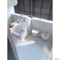 Duravit Starck 3 Fontein 45x32x15.5 Cm Rechthoek Keramiek Glanzend Wit -Sealkin Badkamermeubilair Winkel duravit starck 3 fontein 45x32x15.5 cm rechthoek keramiek glanzend wit 4