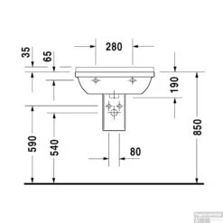 Duravit Starck 3 Wastafel 60x45x22.5 Cm Rechthoek Keramiek Glanzend Wit -Sealkin Badkamermeubilair Winkel duravit starck 3 wastafel 60x45x22.5 cm rechthoek keramiek wit tech2