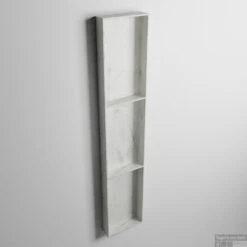 MONDIAZ EASY Nis 149,5x29,5cm In Solid Surface Kleur Opalo. 3 Vakken Geschikt Voor In- Of Opbouw