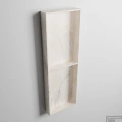 MONDIAZ EASY Nis 59,5x29,5cm In Solid Surface Kleur Ostra. 3 Vakken Geschikt Voor In- Of Opbouw