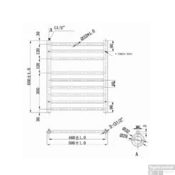 EH Design Radiator Athena 50x60 Cm Gepolijst RVS 9 EH Design Radiator Athena 50x60 Cm Gepolijst RVS -Sealkin Badkamermeubilair Winkel eh design radiator athena 50x60 cm gepolijst rvs chroom tech