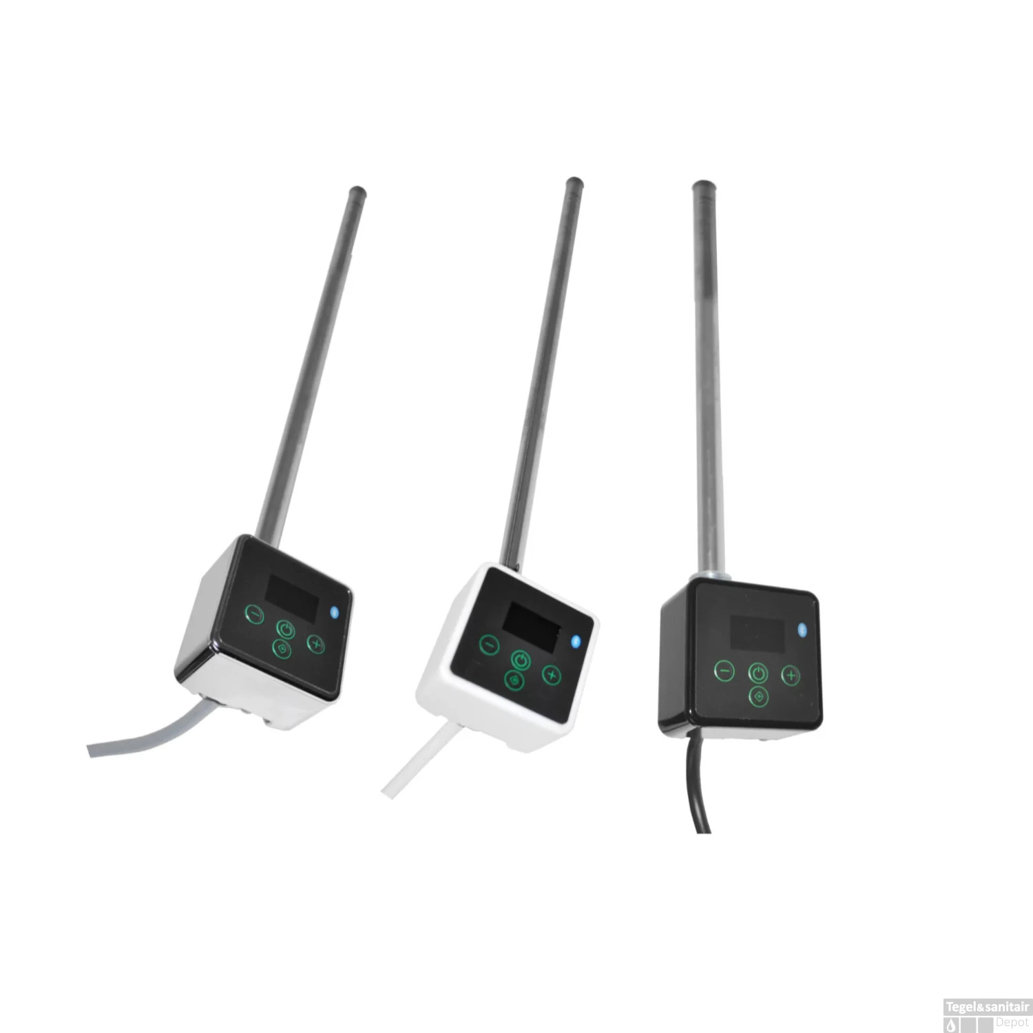 Electrische Radiator Sanicare 111.8x60 Cm 730W Met Chrome Thermostaat En Bluetooth Wit 5 Electrische Radiator Sanicare 111.8x60 Cm 730W Met Chrome Thermostaat En Bluetooth Wit - Afbeelding 3