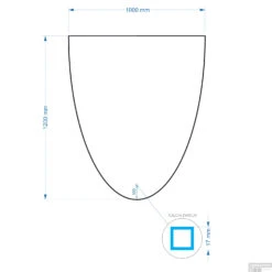 Spiegel Gliss Design Eos 100x120cm Met Ronding Naar Beneden 7 Spiegel Gliss Design Eos 100x120cm Met Ronding Naar Beneden -Sealkin Badkamermeubilair Winkel eos 100x120