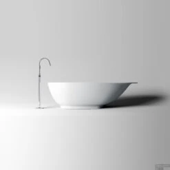 Ligbad Clou First 182x82x49cm Aluite Mat Wit (Vrijstaand) -Sealkin Badkamermeubilair Winkel first bathroom 08a smaller