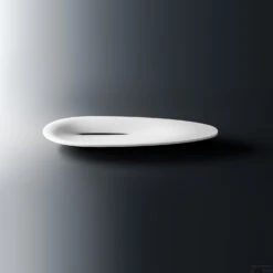 Opzetwastafel Clou First Zonder Kranenbank 84x38x9 Cm Solid Surface -Sealkin Badkamermeubilair Winkel first washbasin 01b