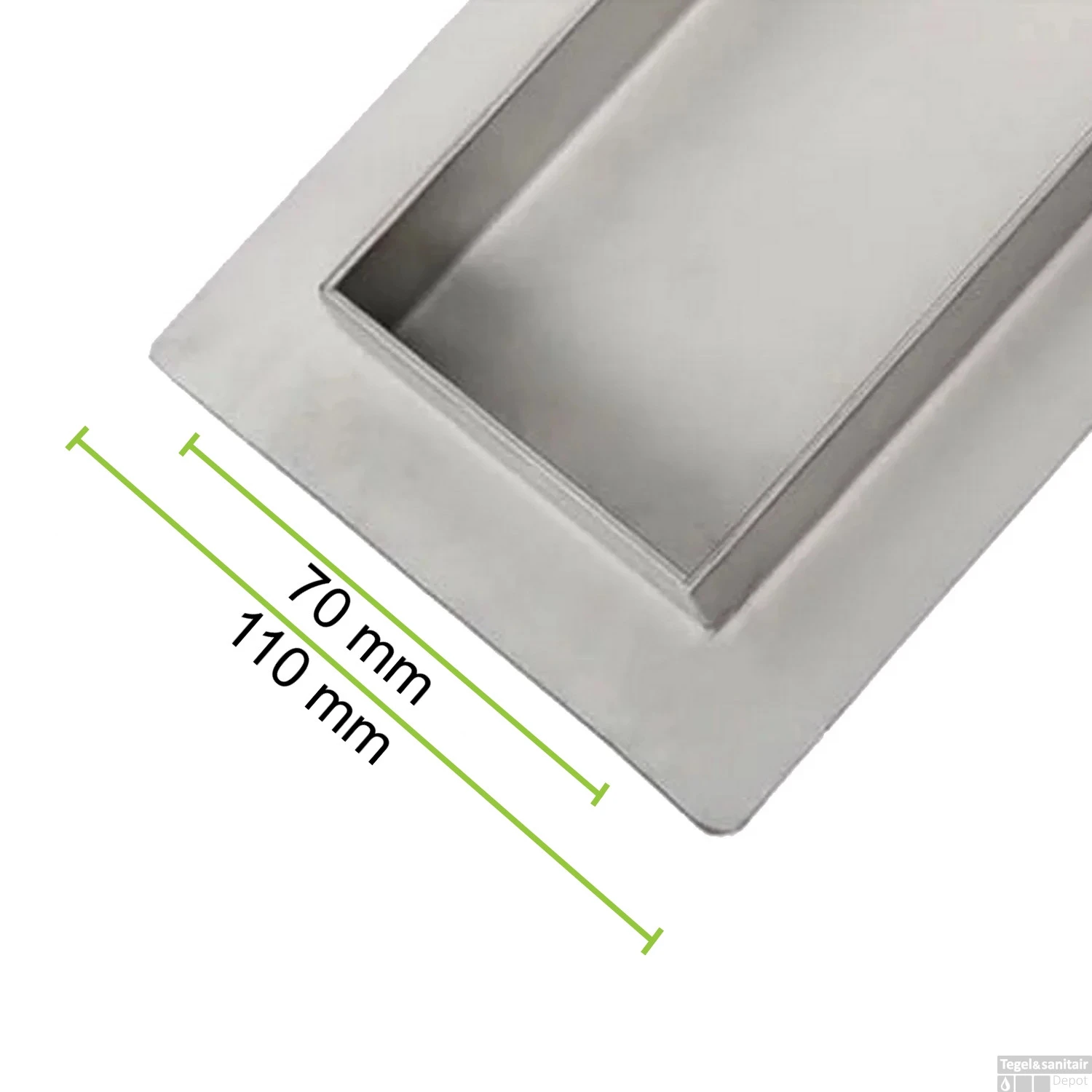 Mat Witte RVS Douchegoot Flens Met Uitneembaar Sifon 200x7cm 6,7cm Diep MAT WIT ROOSTER 8 Mat Witte RVS Douchegoot Flens Met Uitneembaar Sifon 200x7cm 6,7cm Diep MAT WIT ROOSTER - Afbeelding 6