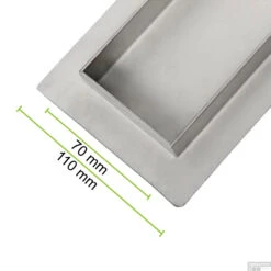 RVS Douchegoot Flens Met Uitneembaar Sifon 60x7cm 6,7cm Diep GLAS ROOSTER -Sealkin Badkamermeubilair Winkel flens glas rooster 60cm 4