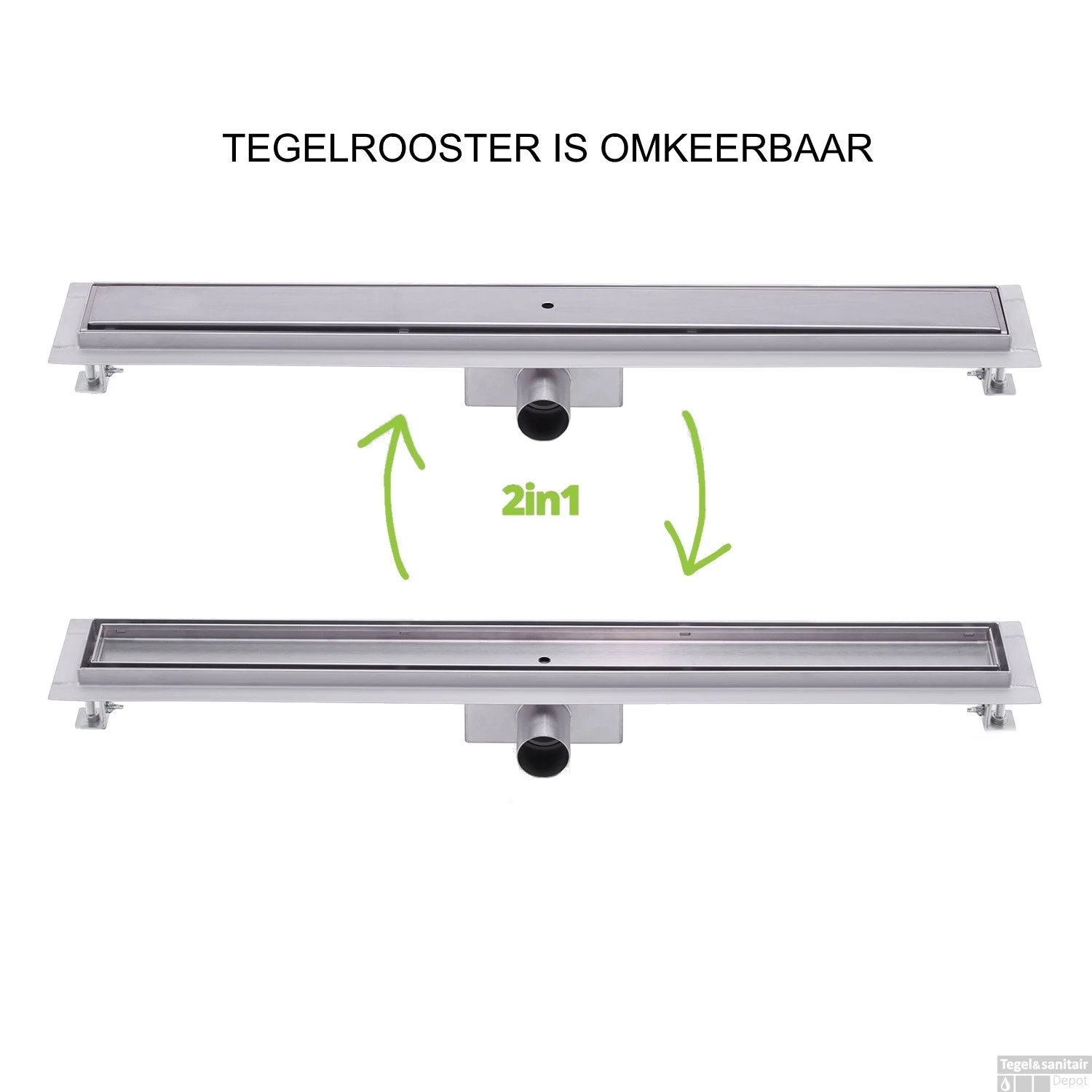RVS Douchegoot Flens Met Uitneembaar Sifon 120x7cm 6,7cm Diep TEGEL ROOSTER 7 RVS Douchegoot Flens Met Uitneembaar Sifon 120x7cm 6,7cm Diep TEGEL ROOSTER - Afbeelding 5