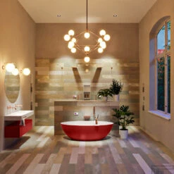 FLOAT Vrijstaand Bad 170x80cm Kleur Fire / Talc -Sealkin Badkamermeubilair Winkel float 1 00012