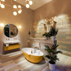 FLOAT Vrijstaand Bad 170x80cm Kleur Ocher / Talc -Sealkin Badkamermeubilair Winkel float 2 00014