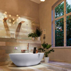 FLOAT Vrijstaand Bad 170x80cm Kleur Cale / Talc -Sealkin Badkamermeubilair Winkel float 3 00008