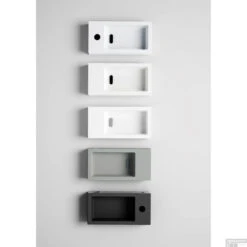 Fontein Clou Flush 3 36x18x9cm Keramiek Mat Zwart (Kraangat Rechts) -Sealkin Badkamermeubilair Winkel flush 3 concept a1 6