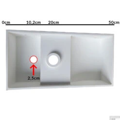 Fontein Salenzi Arro 50x26 Cm Mat Roze Rechts -Sealkin Badkamermeubilair Winkel fontein salenzi arro 50x26 cm mat roze rechts tech