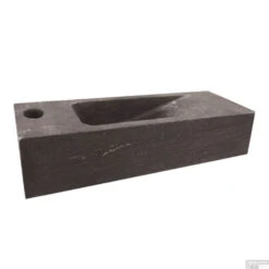 Natuursteen Fontein Slim 45x17x10cm (kraangat Links) -Sealkin Badkamermeubilair Winkel fontein sanilux slim links 11046l shop