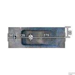 Natuursteen Fontein Slim 45x17x10cm (kraangat Rechts) -Sealkin Badkamermeubilair Winkel fontein sanilux slim rechts 11046r tech