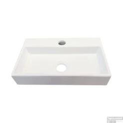 Fontein Best Design Skyline 38x24x7 Cm Keramiek Hoogglans Wit (1 Kraangat) -Sealkin Badkamermeubilair Winkel fontein best design skyline 38x24x7 cm detail1