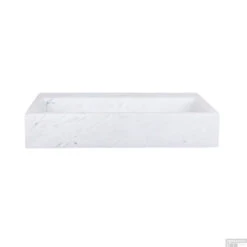 Fonteinset Differnz Mix En Match Flat Marmer 38x24x7 Cm (Keuze Uit 5 Kleuren Kranen) -Sealkin Badkamermeubilair Winkel fontein differnz dif marmer 38x24x7 cm wit detail 1