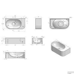 Fontein Luca Sanitair Wand 40x21.5x12 Cm Solid Surface Zonder Kraangat Antraciet Rechts -Sealkin Badkamermeubilair Winkel fontein luca sanitair wand 40x21.5x12 cm solid surface zonder kraangat antraciet rechts tech