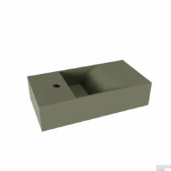 Fontein Salenzi Arro 50x26 Cm Mat Legergroen Links -Sealkin Badkamermeubilair Winkel fontein salenzi arro 50x26 cm mat legergroen links shop